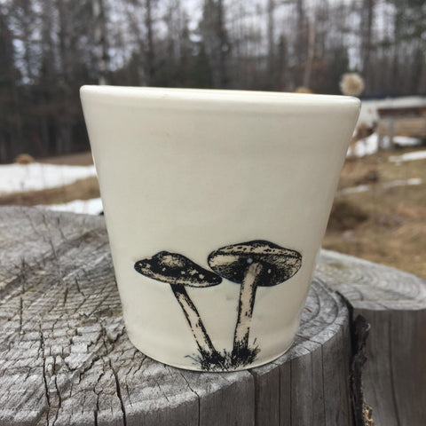 Tumbler - White mushrooms